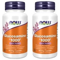 Now 葡萄糖胺1000膠囊 素食, 60顆, 2罐