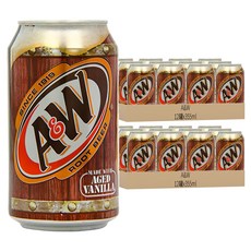 A&W 麥根風味沙士 全美最暢銷碳酸飲料, 355ml, 24罐