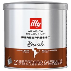 illy 意利 咖啡 單品膠囊 巴西, 140.7g, 21個, 1罐