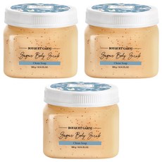 BOUQUET GARNI 身體香氛磨砂膏 潔淨皂香, 3罐, 500g