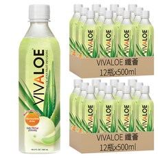 VIVALOE 纖薈 哈密瓜蘆薈風味飲 寶特瓶, 500ml, 24瓶