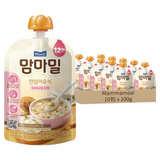 Mammameal 寶寶粥, 雞胸肉蘆筍口味, 100g, 10包
