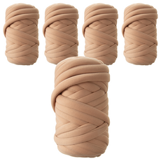 Tamsaa 巨大編織條 1kg, 拿鐵色, 5捲