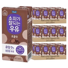 Maeil Easily Digested Milk 無乳糖牛奶 巧克力, 190ml, 72入