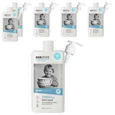 ecostore 宜可誠 奶瓶蔬果洗潔精，無香，適用於敏感皮膚, 500ml, 6瓶
