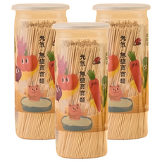 麥個麵子 元氣無鹽寶寶麵 全麥 全素可食, 250g, 3瓶