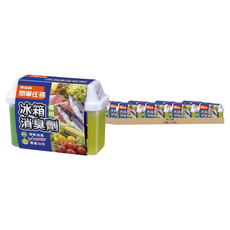 依必朗簡單任務冰箱專用消臭劑，雙重除臭功效，綠茶+檸檬, 150g, 18個