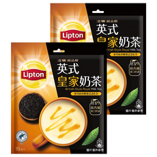 Lipton 立頓 絕品醇 英式皇家奶茶, 17.5g, 15包, 2袋