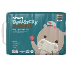 MOTHER-K K-MOM 頂級超薄瞬吸黏貼型尿布 7~11kg, M, 60片