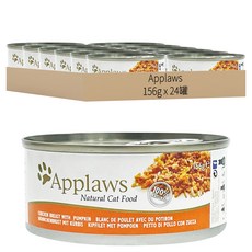 Applaws 愛普士 全天然鮮食罐 成貓配方, 雞胸肉南瓜, 156g, 24罐