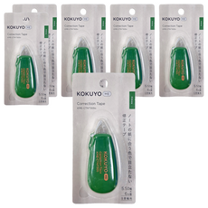 KOKUYO 國譽 ME 象牙白修正帶B罫 5.5mm x 6m, 蔥綠色, 6個