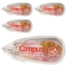 KOKUYO 國譽 Campus 象牙白修正帶 A罫 6.5mmx6m, 4個, 紅色