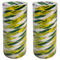 polar bear 北極熊 OPP超透明事物膠帶 18mm x 40y 12個, 2組, 透明