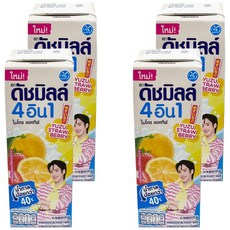 DutchMill 酸奶 柚子草莓, 165ml, 4個