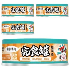 Hi Pet Chan 呆萌貓極潤感主食完食罐, 雞肉 + 鴨肉, 80g, 4罐