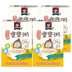 QUAKER 桂格 無添加寶寶粥 5個月以上 4包, 雞肉鮮蔬, 600g, 4盒