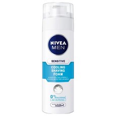 NIVEA 妮維雅 男士 極淨酷涼刮鬍泡, 敏感性肌膚適用, 200ml, 1瓶