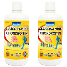 必盛氏 真固立葡萄糖胺液, 液態配方, 含2000mg葡萄糖胺, 低鈉低糖配方, 1L, 2瓶