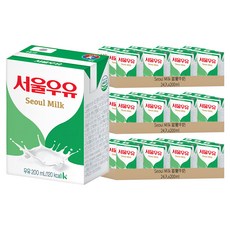 Seoul Milk 首爾牛奶 滅菌牛奶, 72入, 200ml