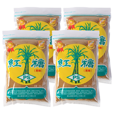 PS 寶山 金牌紅糖, 4包, 450g