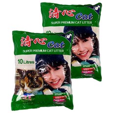 清心Cat 破碎粗貓砂 2包 10L 綠茶香