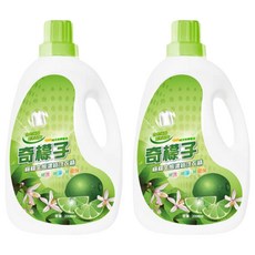 奇檬子 天然檸檬生態濃縮洗衣精 天然椰子油, 2L, 2瓶