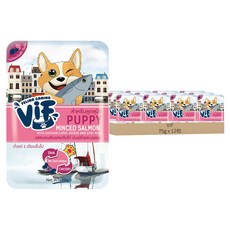 ViF 咪芙 好鮮犬餐包 原廠公司貨, P4 鮭魚雞肝馬鈴薯佐山羊奶, 12包, 75g