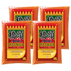 橋頭 火鍋紅油 4包 500g - 正宗重慶麻辣火鍋底料 家庭聚餐必備
