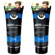 YR 葉璐芝 MEN 淨化粉刺抗菌洗面乳 150g, 150ml, 2條