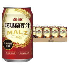 金車 噶瑪蘭麥汁 24罐 非酒精性飲料, 310ml