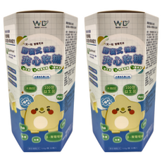 膠囊式機能夾心軟糖 益生菌 + β-聚葡萄糖 + 五種植萃 水蜜桃乳酸口味, 3.6g, 30顆, 2盒