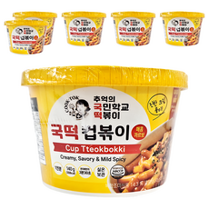 COOK-TOK 辣炒年糕 甜辣奶油白醬風味 杯裝, 140g, 6個