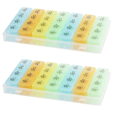 優思居 加大彩虹分隔藥盒, 2個