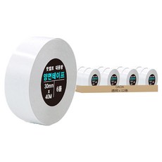 DADA 加長型熱熔雙面膠帶 30mm x 40M, 透明, 12捲