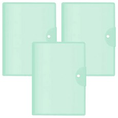 平放收納冊/資料夾/文件夾 綠色 A3 30頁, 3本