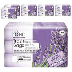 家簡塵除 薰衣草香氛環保清潔袋 3捲 中, 45L, 6包