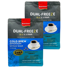 金寶 雙凍冷萃黑咖啡 30入 高科技凍乾技術 即沖即溶, 2g, 2袋