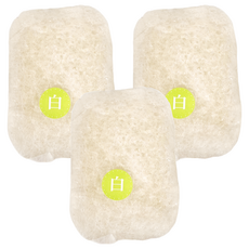 WANOCHIKARA 和之力 蒟蒻QQ海綿全身用 60g 6.5x9cm, 天然白, 3個