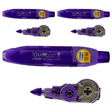 SDI 手牌 iPUSH 輕鬆按彈匣式修正帶 CT-314VP 10m x 4.2mm, 透明紫色, 3包