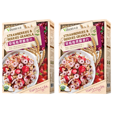 Vilson 米森 草莓莓果脆麥片, 350g, 2盒