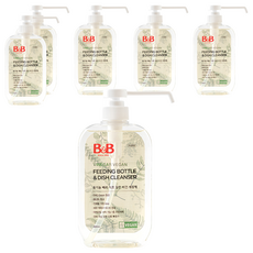 B&B 奶瓶餐盤洗潔精 600ml，含樹梅醋，純素, 6瓶