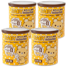 SANYO 山洋 嬰幼兒專用棉花棒 日本原裝進口 雙頭螺旋狀 幾丁聚糖抗菌加工處理, 180支, 4罐