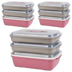 EASY&FREE 保鮮盒3入套組, 3.7L2入 + 6.5L1入, 3組