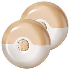 ANTIAN 剪磨兩用迷你電動指甲刀, 黃色, 2個