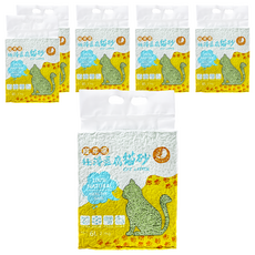 寵幸福 極淨 6包 綠茶 6L｜天然豆腐砂、快速凝結、低粉塵、可沖馬桶