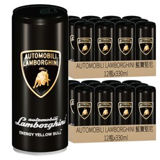 AUTOMOBILI LAMBORGHINI 藍寶堅尼 YELLOW BULL 能量風味飲料 330ml,24瓶
