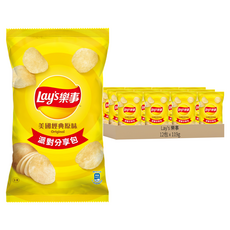 Lay's 樂事 洋芋片 美國經典原味, 119g, 12包
