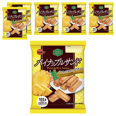 BOURBON 北日本 鳳梨風味派, 102g, 6袋