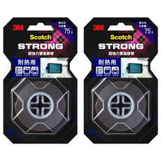 3M SCOTCH 耐熱用超強力雙面膠帶 V1206N 1.5m x 12mm, 2個