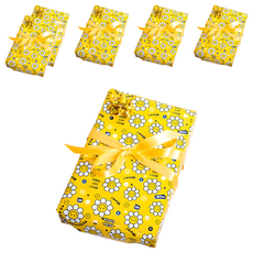 Good Given 微笑雛菊金屬感包裝紙捲, 6個, 黃色